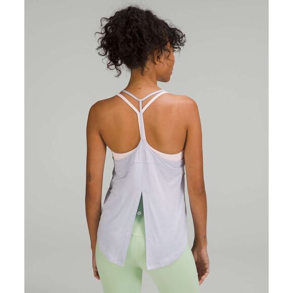 Lululemon Modal-Silk Yoga Tank Top Pastel Blue - 6 - Picture 3 of 5